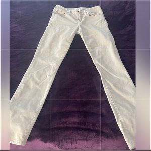 Gap White Courdoy pants.
